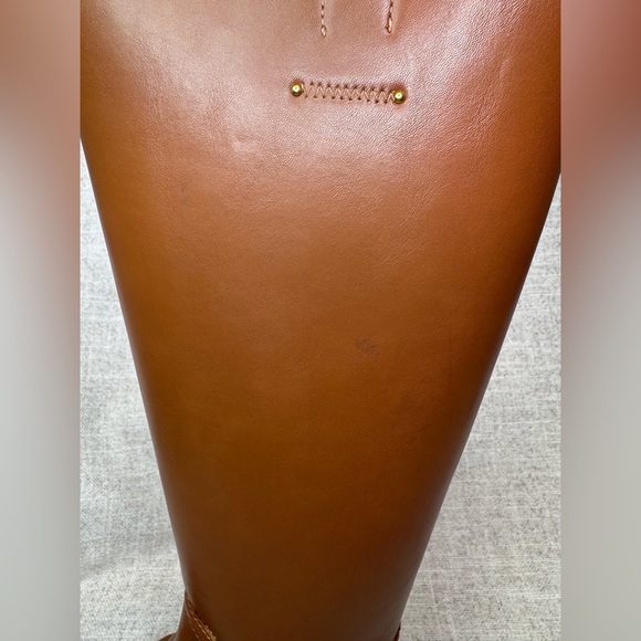 NWOB Franco Sarto Stretch Merina brown knee riding high boots size 7M preppy - Picture 4 of 14